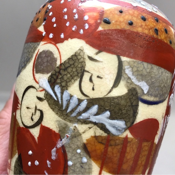 Mid-Century MINIATURE Moriage Ceramic Vases, Set of 3 - Picture 10 of 14